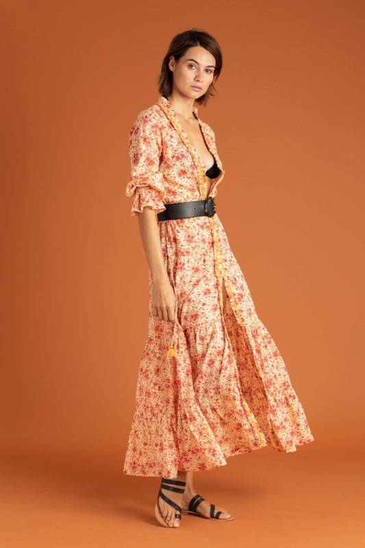 SALE Rita Maxikleid Gelb Limitierter Zeitrabatt