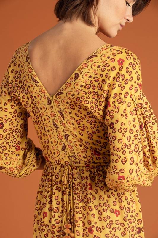 SALE Mia Maxikleid Gelb Großer Ausverkauf