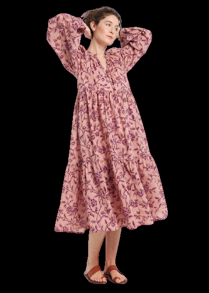 SALE Jaya Birdsong Kleid Rosa Exklusivangebot