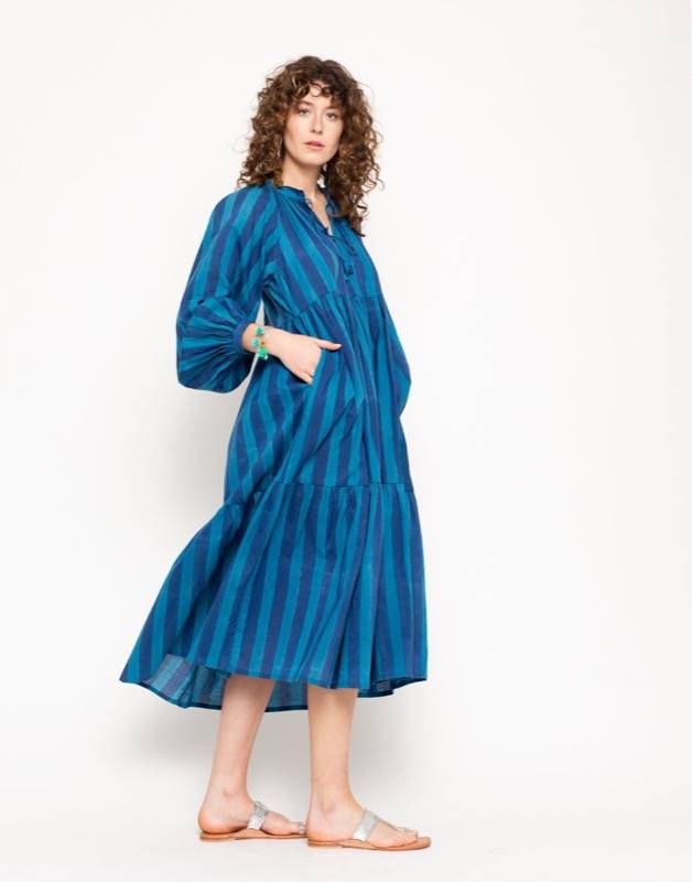 SALE Jaya Riviera Kleid blau Tägliche Deals