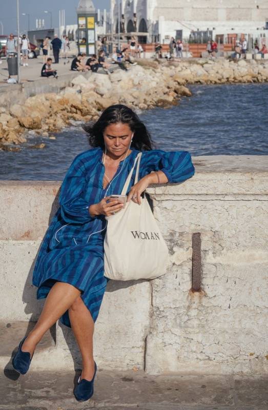 SALE Jaya Riviera Kleid blau Tägliche Deals