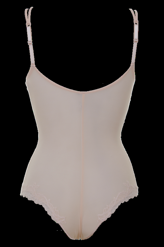 LINGERIE Brunico gefütterter String Body in Puder aus Spitze Vierteljährliche Förderung