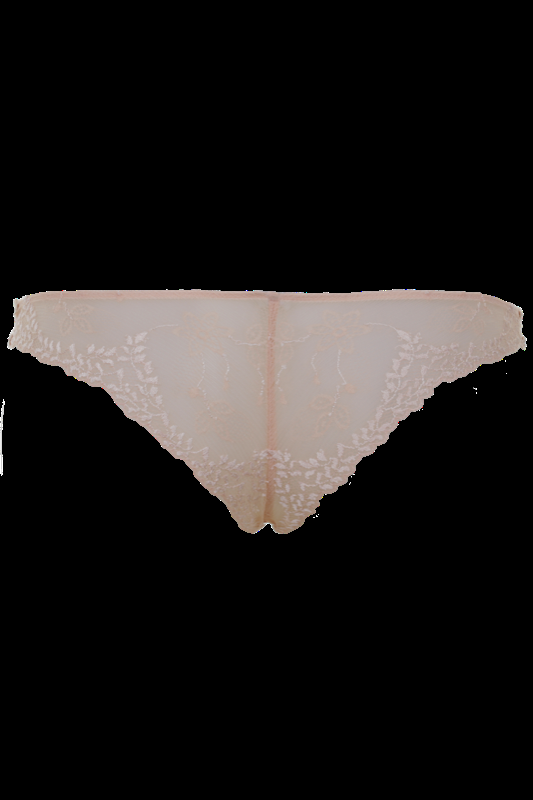 LINGERIE Acapulco String aus Spitze in Puder Super Rabatt