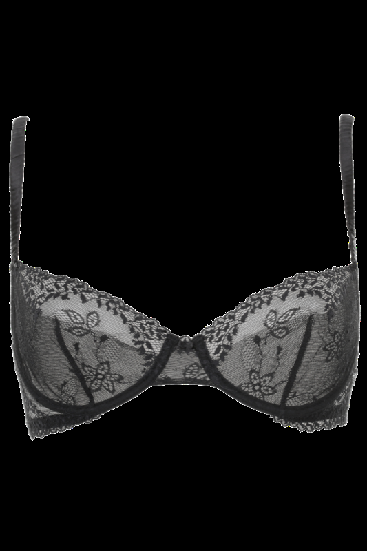 LINGERIE Ungefütterte Bügel BH aus Spitze in Schwarz Clearance-Verkauf