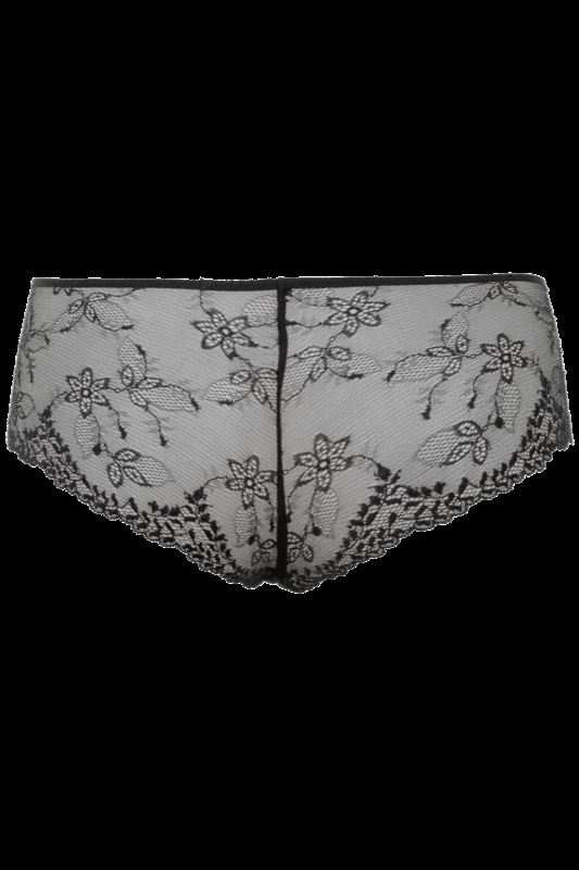 LINGERIE Adria Panty aus Spitze in Schwarz Kostenloser Versand international