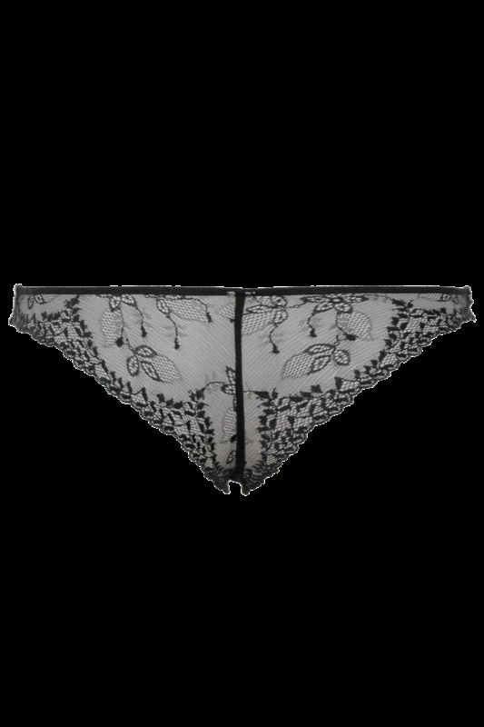 LINGERIE Acapulco String aus Spitze in Schwarz Begrenzt auf 3 Tage