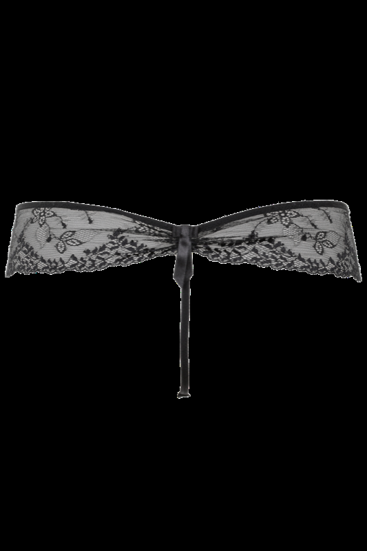 LINGERIE Amalfi G-String aus Spitze in Schwarz Rabatte dieses Monats