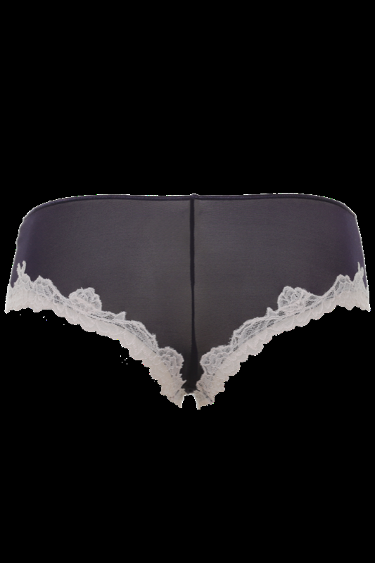 LINGERIE Baltimora Panty in Navy mit puderfarbener Spitze Online