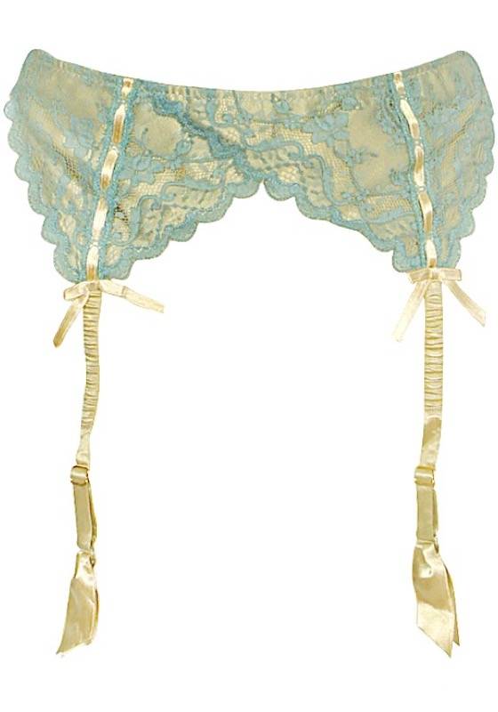 LINGERIE Suspender Belt aus Seide Blitzangebot