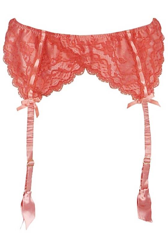 LINGERIE Suspender Belt aus Seide Große Rabatte