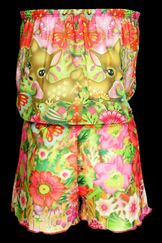 KINDER Baby Jumpsuit Bambi in pink Auslauf