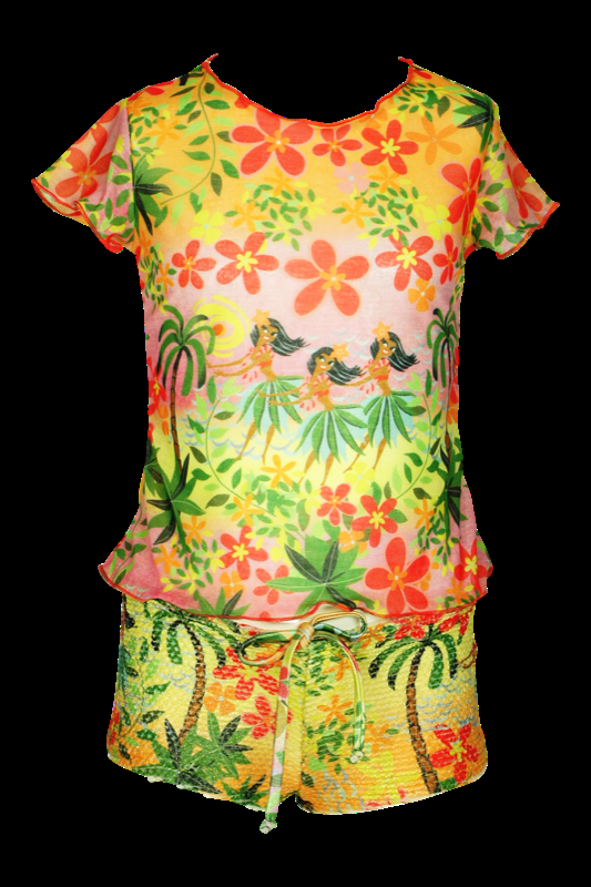 KINDER Baby T-Shirt Hula in gelb Günstig kaufen