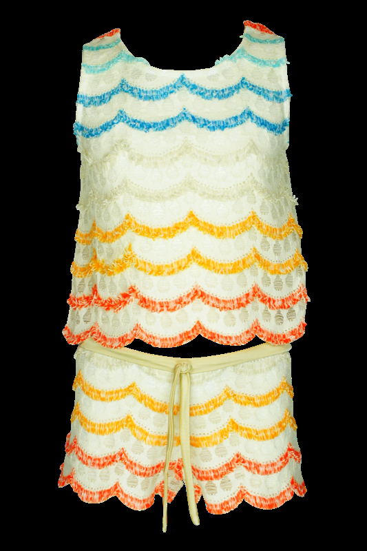 KINDER Baby Short Jaquard mit Fransen Blitzangebot