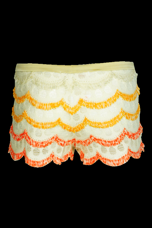 KINDER Baby Short Jaquard mit Fransen Blitzangebot