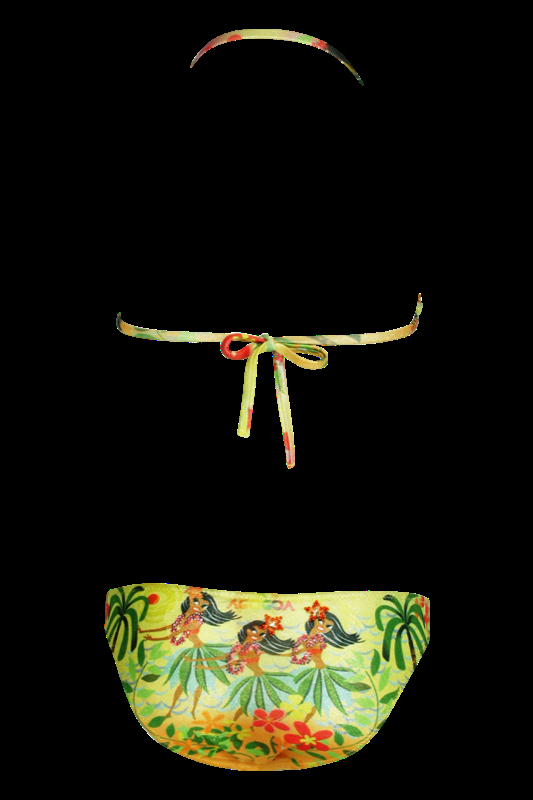 KINDER Baby Bikini Hula in gelb Kostenlose Rückgabe