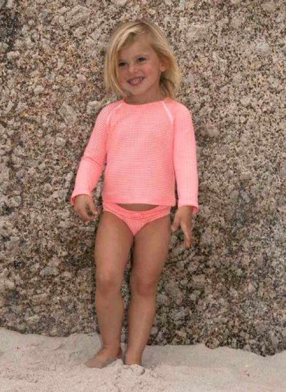 KINDER Baby Dakota Swim Shirt Fluro-ribbed Speichern exportieren