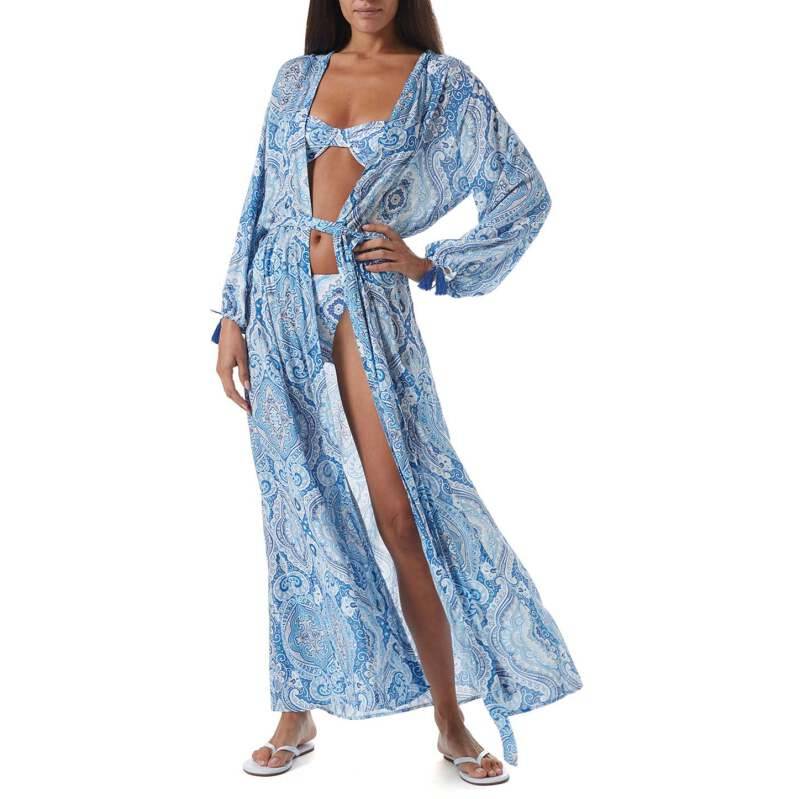 SALE Gabby Mantel Paisley Blue Preisnachlass