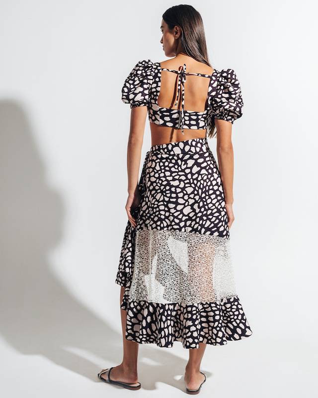 SALE Spotted Cropped Top Vatertagsangebot