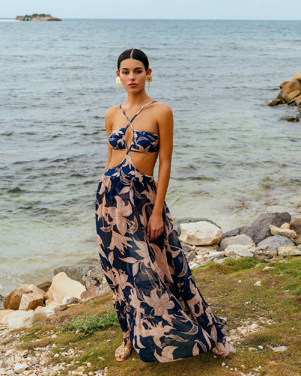 SALE Stargazer Cross-Front Strandkleid Lagerräumung