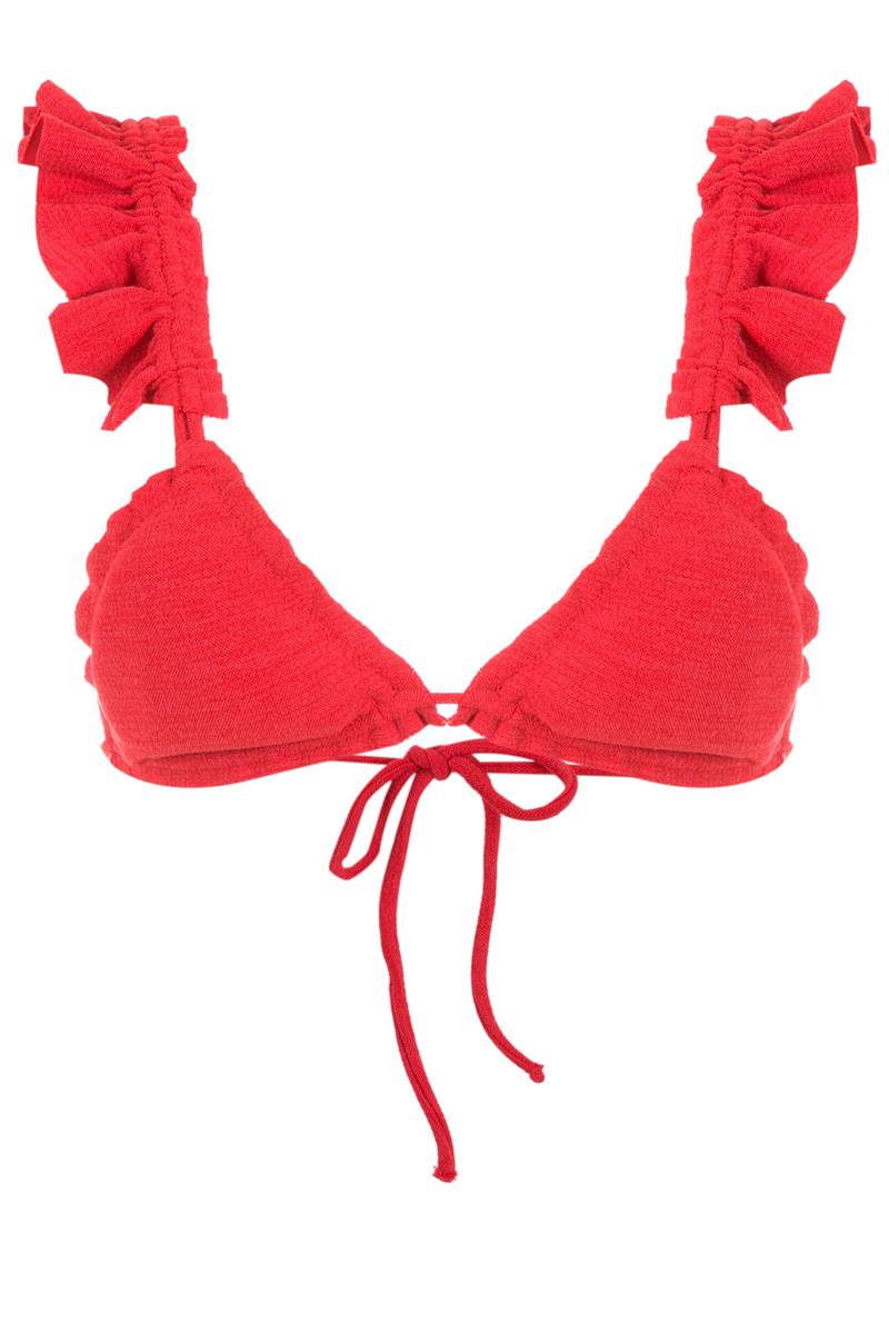 SALE Laven Padded Triangel Bikini Rot Vierteljährliche Förderung