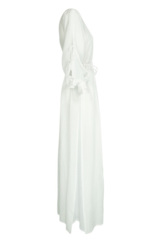 SALE Santorini Maxikleid in weiss Fabrikladen