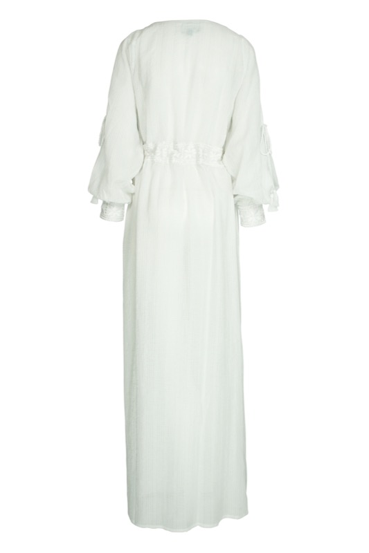 SALE Santorini Maxikleid in weiss Fabrikladen