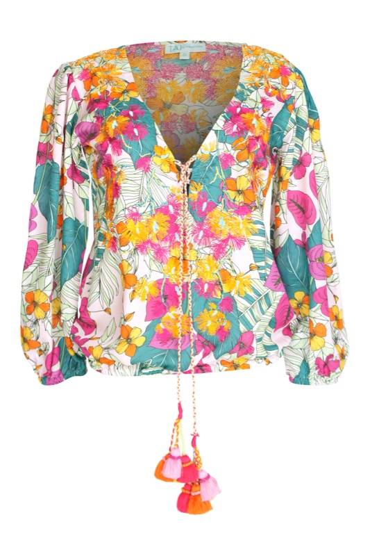 SALE Florale Bluse multi Speichern exportieren