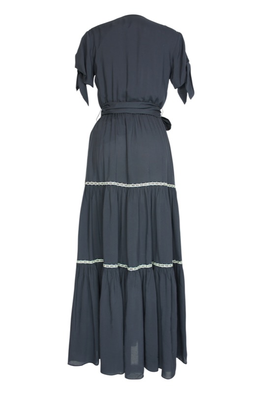 SALE Hawaiian Maxikleid mit Wickeloptik Verkauf