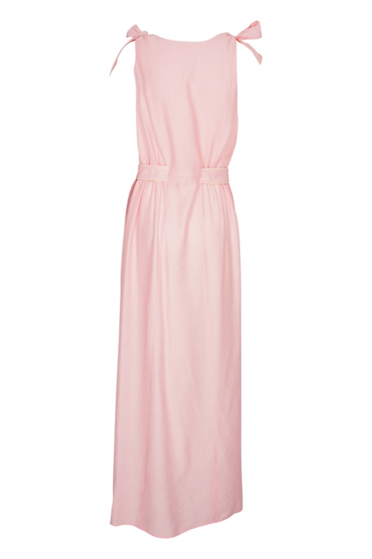 SALE Piped Luxe Maxikleid Rosa Meist gekauft