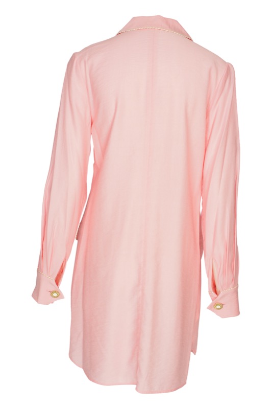 SALE Piped Luxe Minikleid Rosa Kostenloser Versand