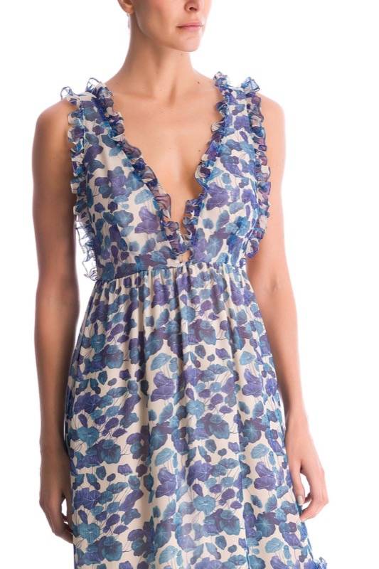 SALE Florales Maxikleid aus Seide Bestseller