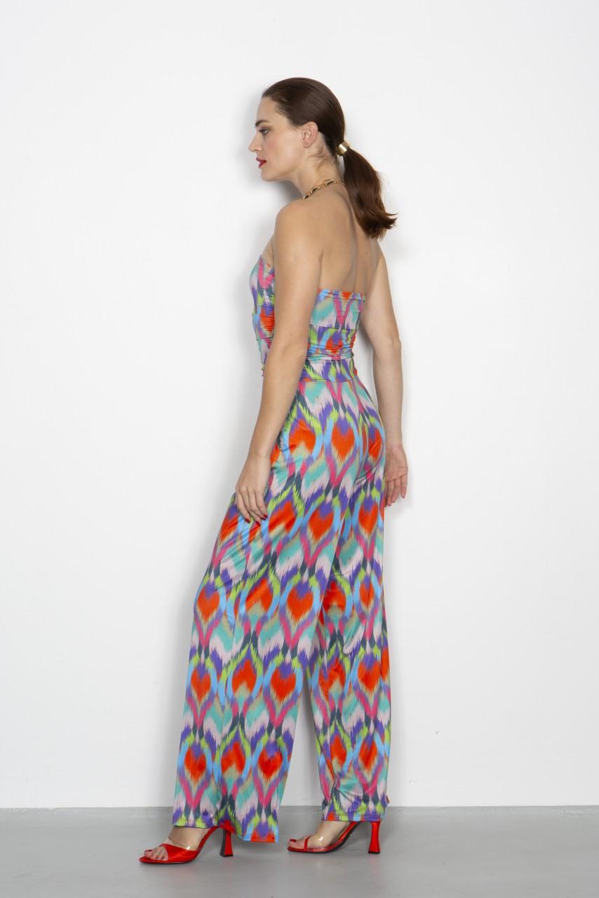 Marivie Jump Hot ikath heart orange Dress Neuheiten