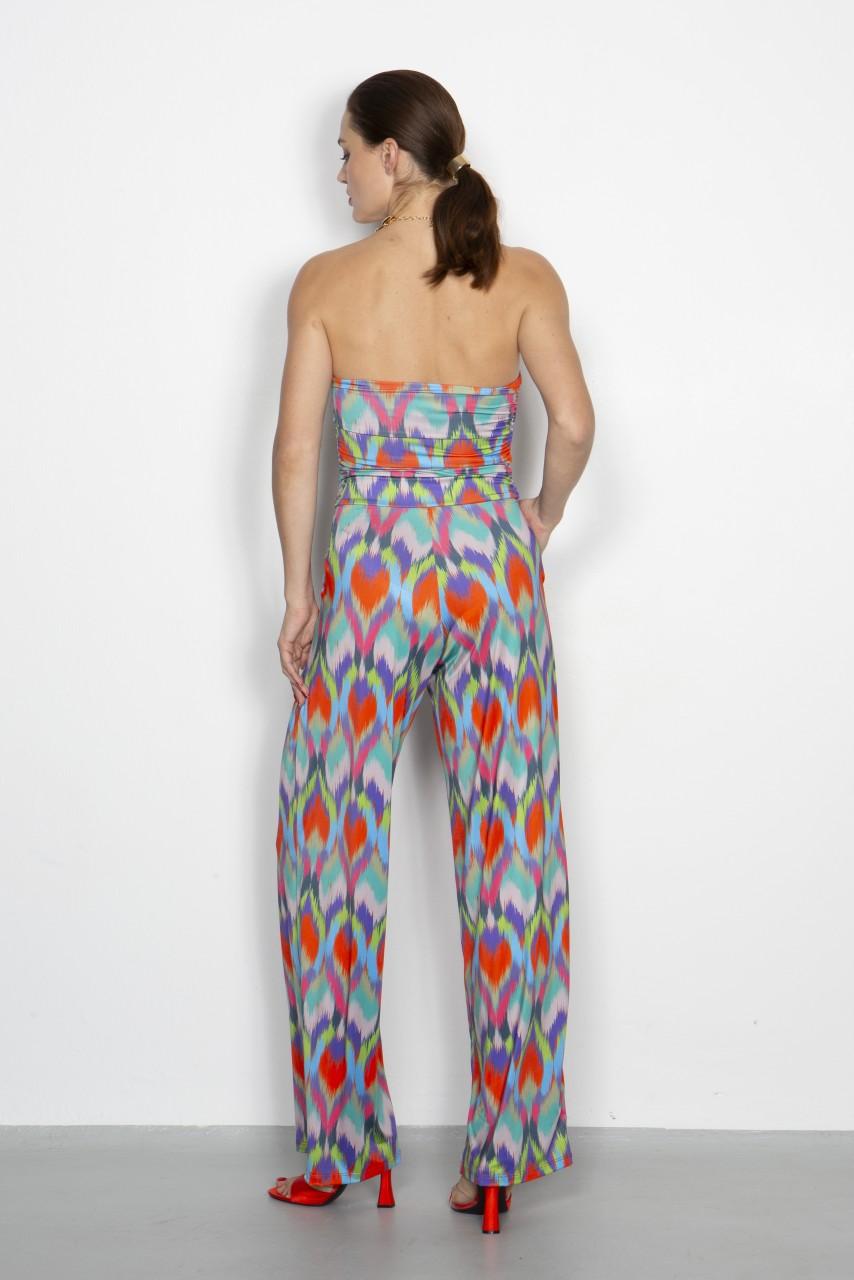 Marivie Jump Hot ikath heart orange Dress Neuheiten
