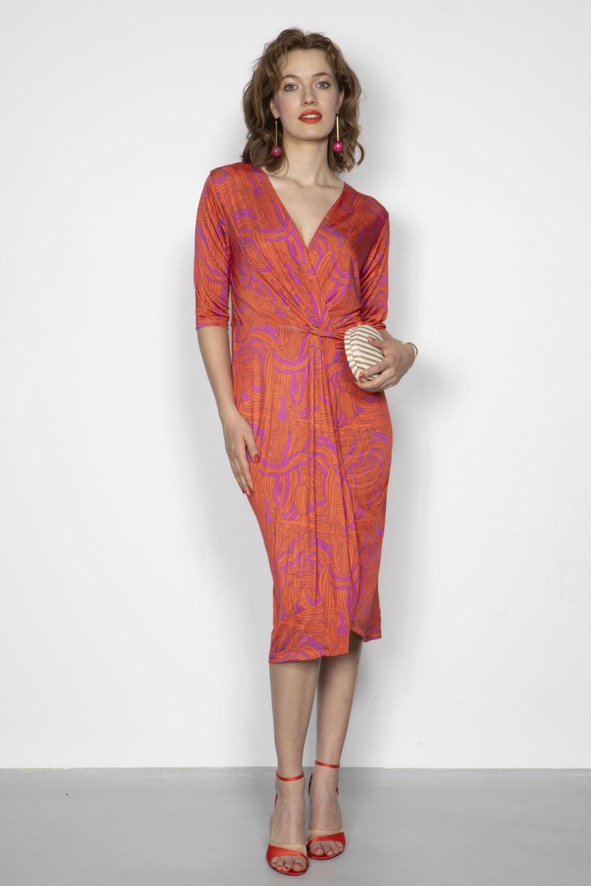 Marivie All eyes on me swearly orange Dress Tiefpreis