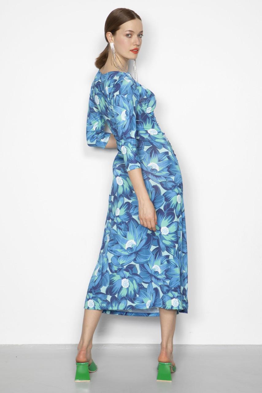 Marivie Illusion water lily blue Dress Kostenlose Rückgabe