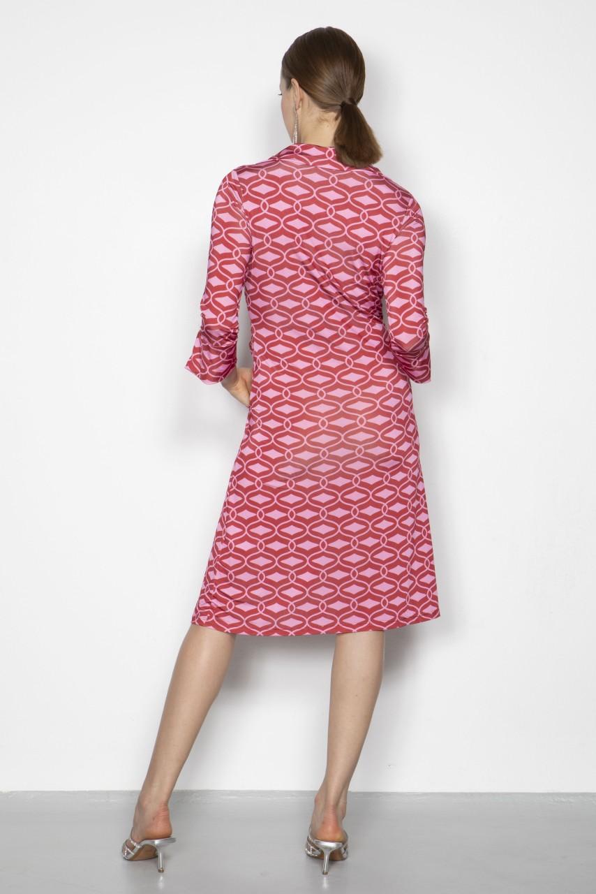 Marivie Oh, Yeah waffle red/rosé Dress Letzte 2 Tage