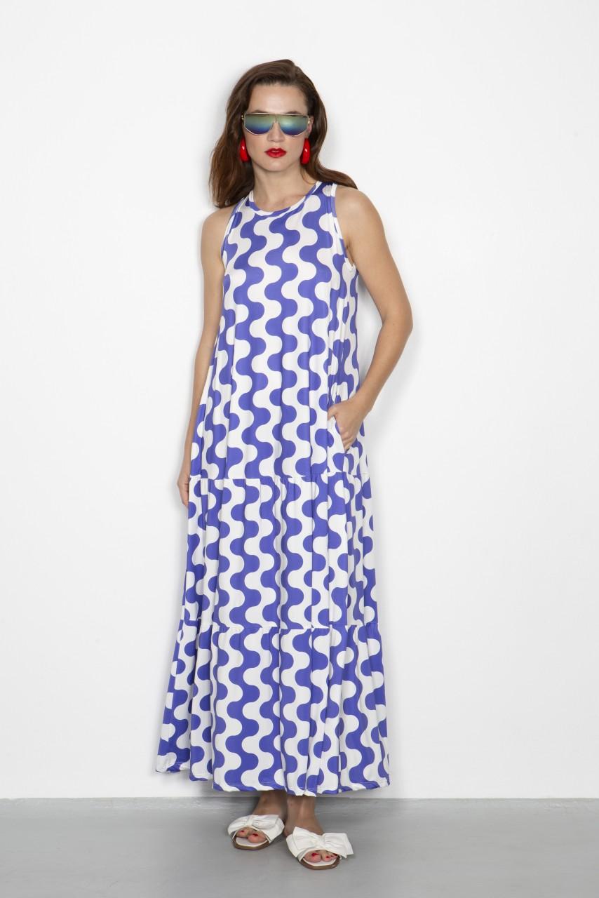 Marivie Darling waves creme/violet Dress 2025
