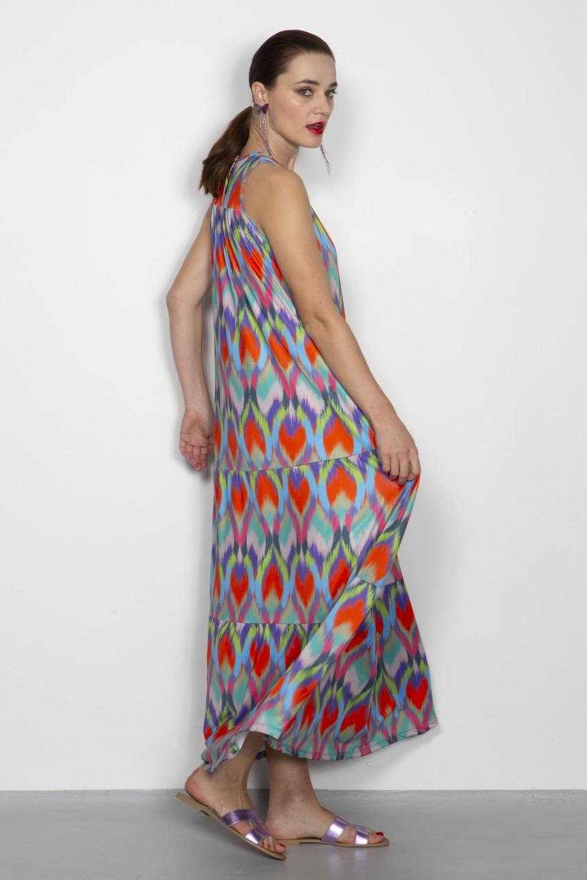 Marivie Darling ikath heart orange Dress Auslauf