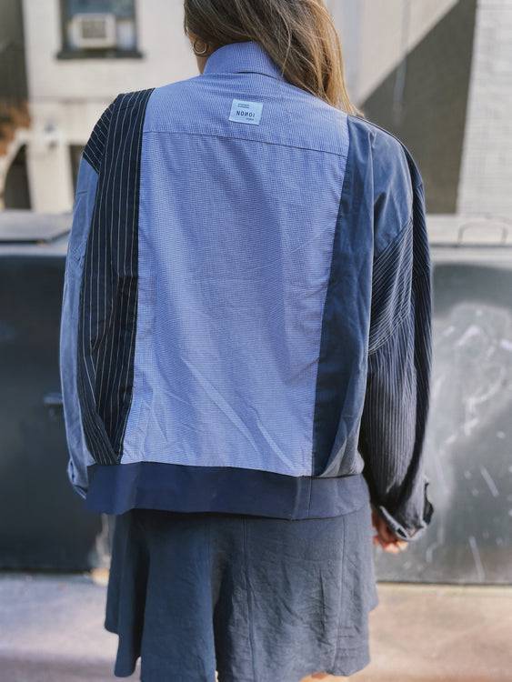 Nonoi Studio Blouson // Blau + Schwarz // Onesize Neuheiten