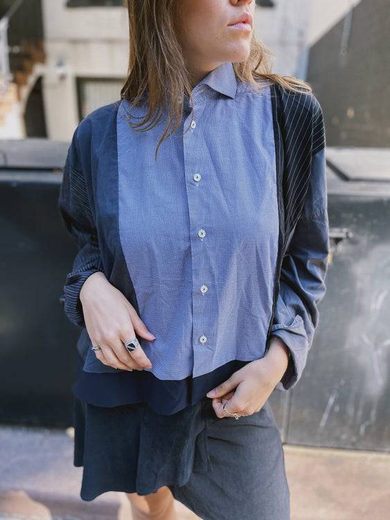 Nonoi Studio Blouson // Blau + Schwarz // Onesize Neuheiten