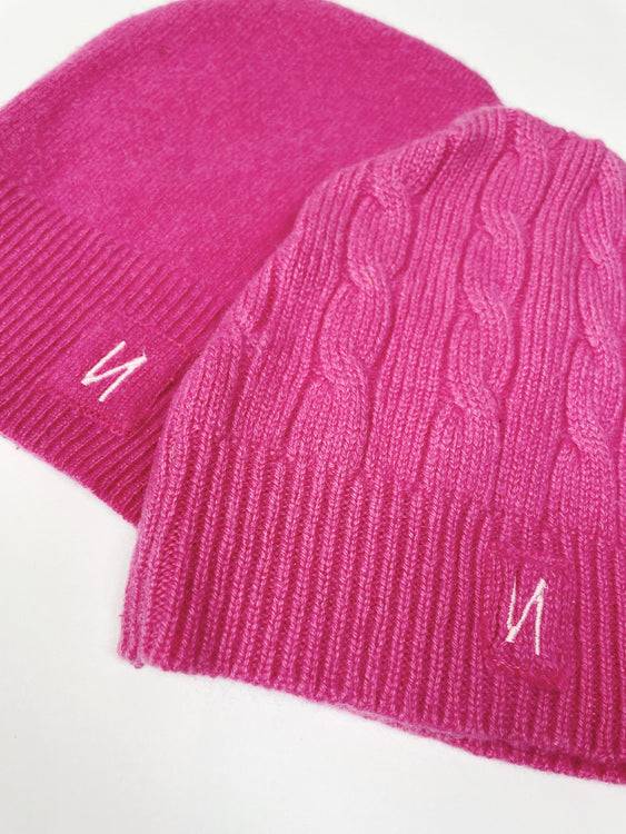 Nonoi Studio KINDERMÜTZE PINK "LITTLE FLOWER" AUS KASCHMIR Bestseller