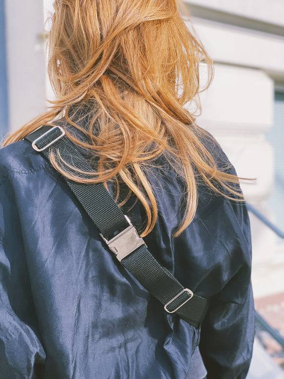 Nonoi Studio Bauchtasche BENJA // Schwarz + Glitzer Zeitbegrenzte Promotion