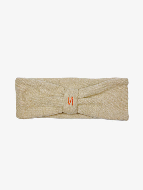 Nonoi Studio STIRNBAND "ZUGSPITZE" BEIGE // KASCHMIR Vierteljährliche Förderung