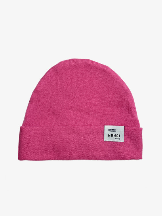 Nonoi Studio PINKE MÜTZE "AKUR" AUS KASCHMIR // UNISEX Discount Store für neue Produkte