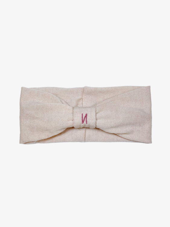 Nonoi Studio STIRNBAND "BEERE" CREME // WOLLE 50% Rabatt mit kostenlosem Versand
