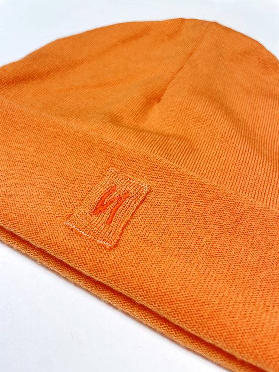Nonoi Studio MÜTZE "NEVILLE" ORANGE AUS WOLLE // UNISEX Begrenzt auf 3 Tage