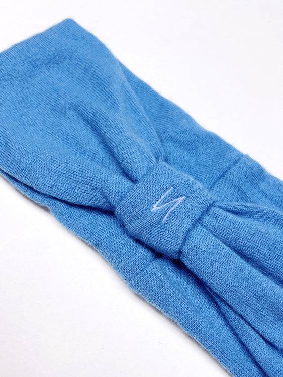 Nonoi Studio HELLBLAUES STIRNBAND "BLUE" // WOLLE Kostenloser Versand
