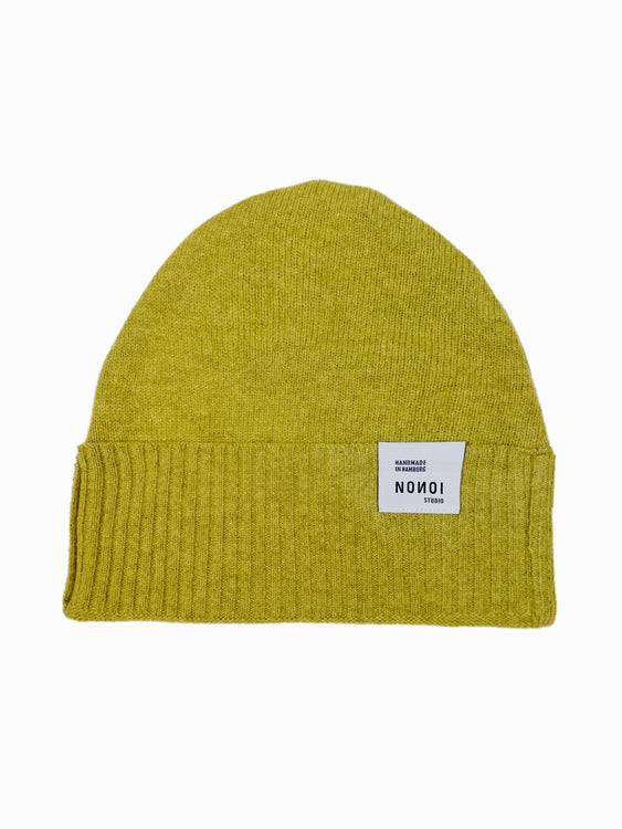 Nonoi Studio HELLGRÜNE MÜTZE "ULLO" AUS WOLLE // UNISEX Fabrikpreis