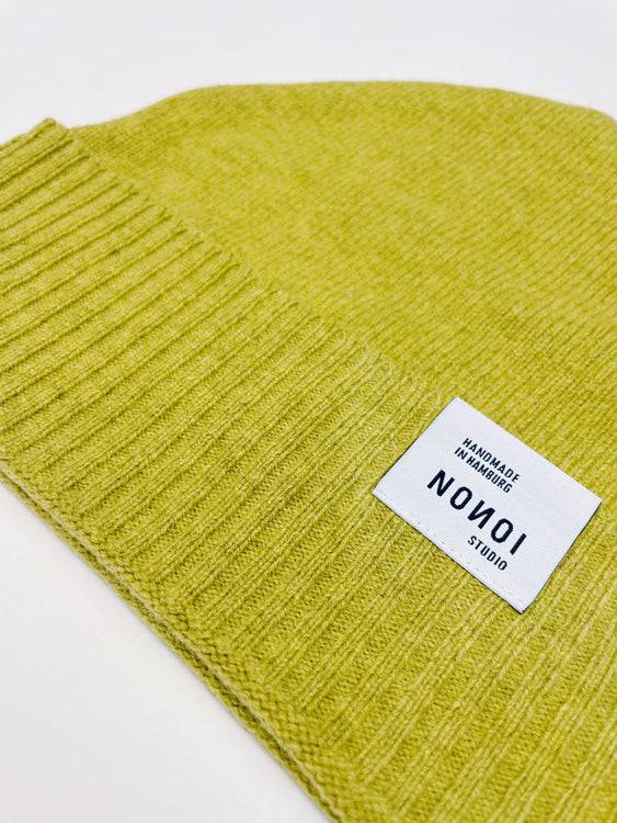 Nonoi Studio HELLGRÜNE MÜTZE "ULLO" AUS WOLLE // UNISEX Fabrikpreis