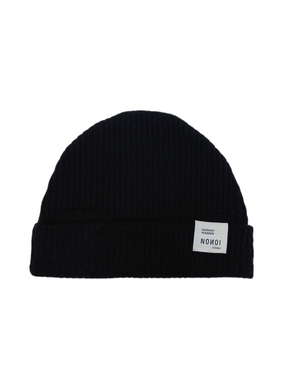 Nonoi Studio SCHWARZE MÜTZE "NERA" AUS KASCHMIR // UNISEX Cyber Monday